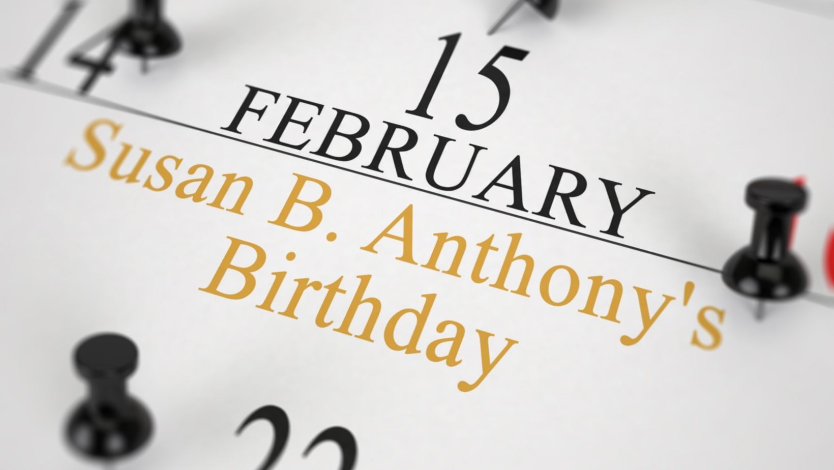 Susan B Anthony Birthday